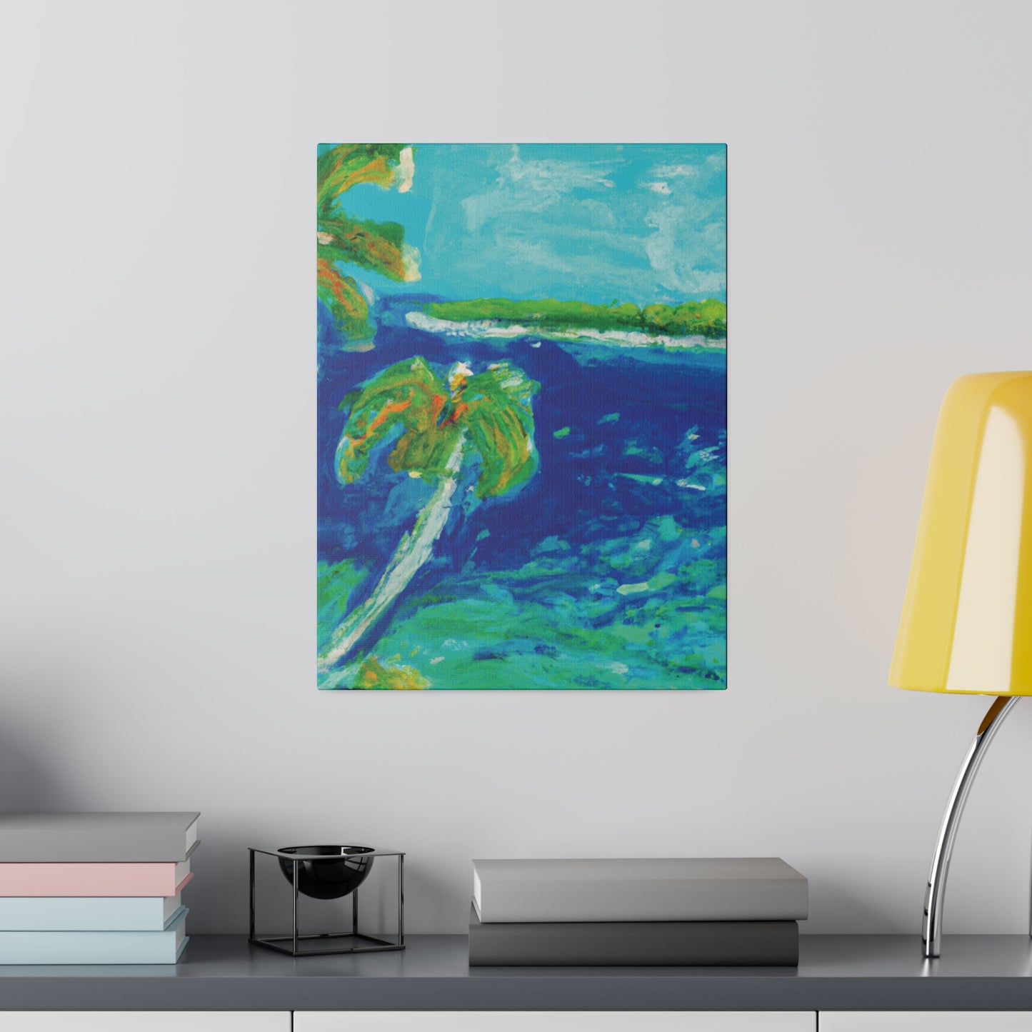 4657V - Bahamas Ocean Painting Print | Bahamas | Ocean | Beach | Poster | Home Decor | Wall Art | Canvas