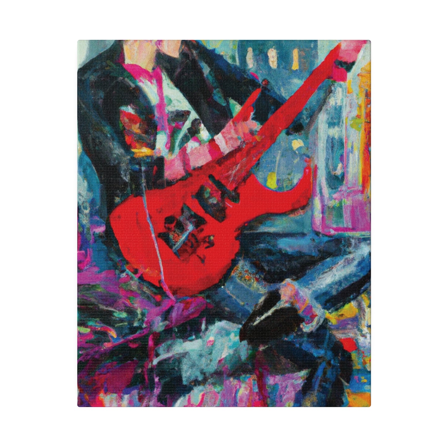 7878O - Rockstar Oil Painting Style Print | Poster | Home Decor | Wall Art | Music Art | Canvas