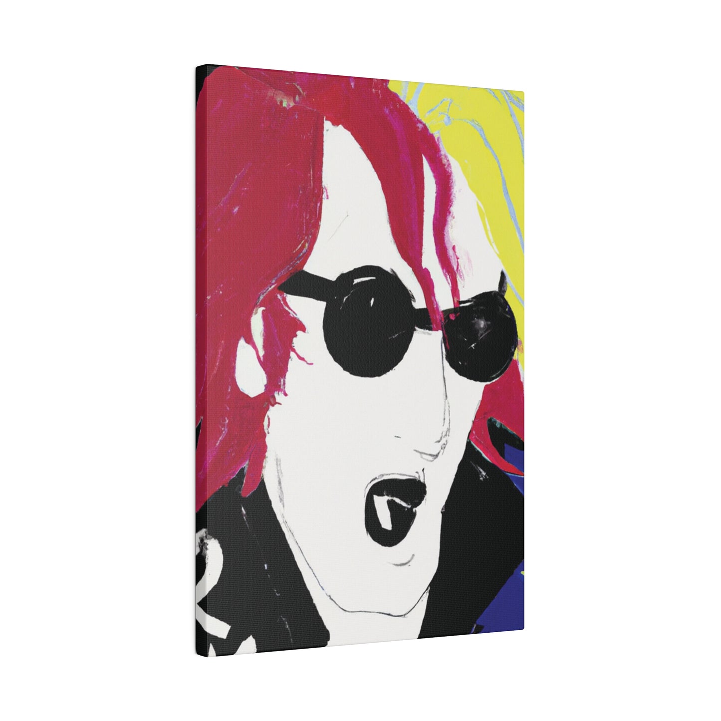 6485Q - Rockstar Painting Print | Face | Abstract | Poster | Home Decor | Wall Art | Music Art | Canvas