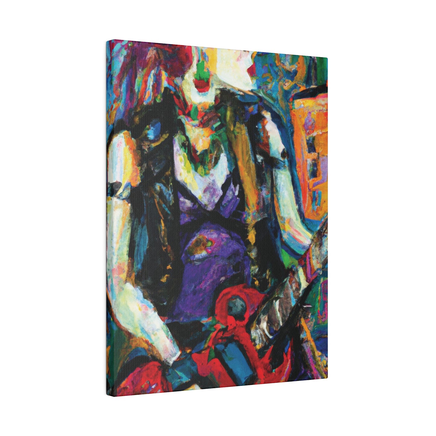 6874R - Rockstar Oil Painting Style Print | Poster | Home Decor | Wall Art | Music Art | Canvas