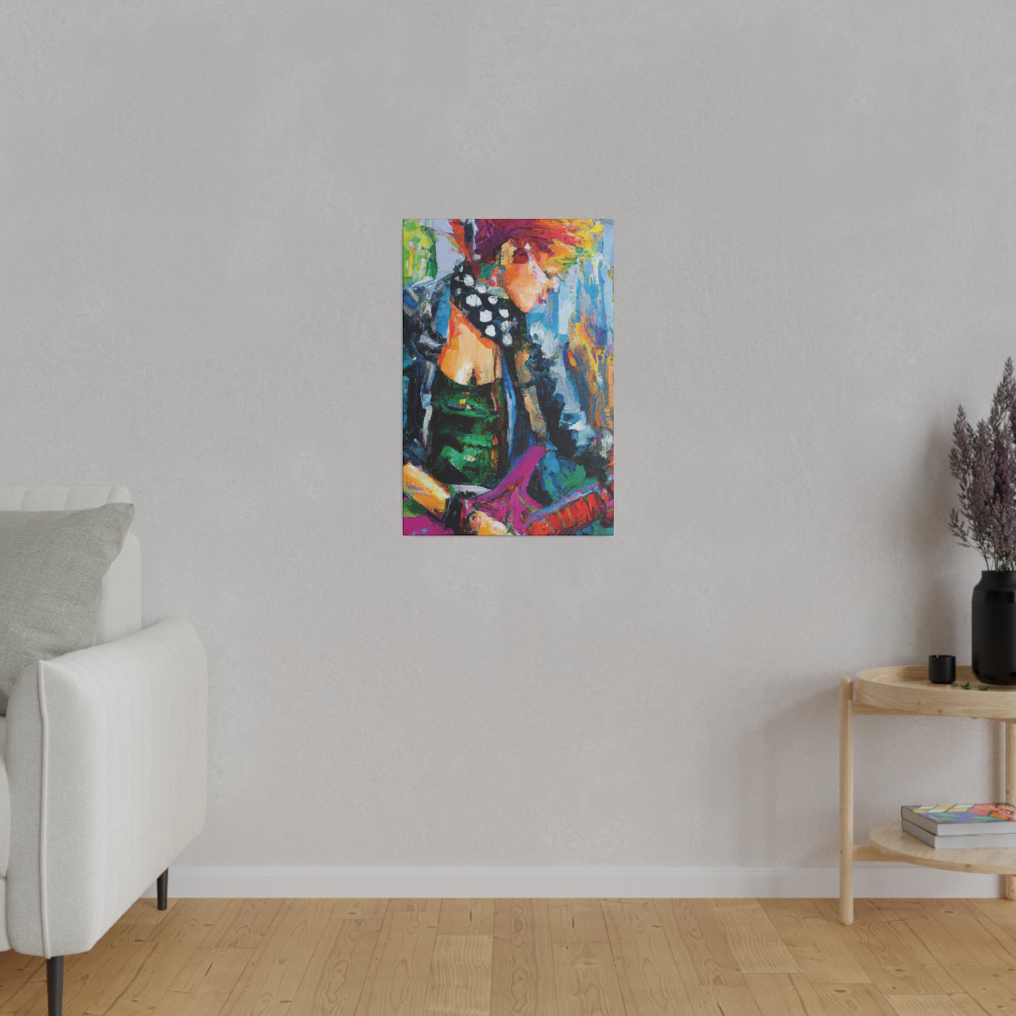 8032E - Rockstar Oil Painting Style Print | Poster | Home Decor | Wall Art | Music Art | Canvas