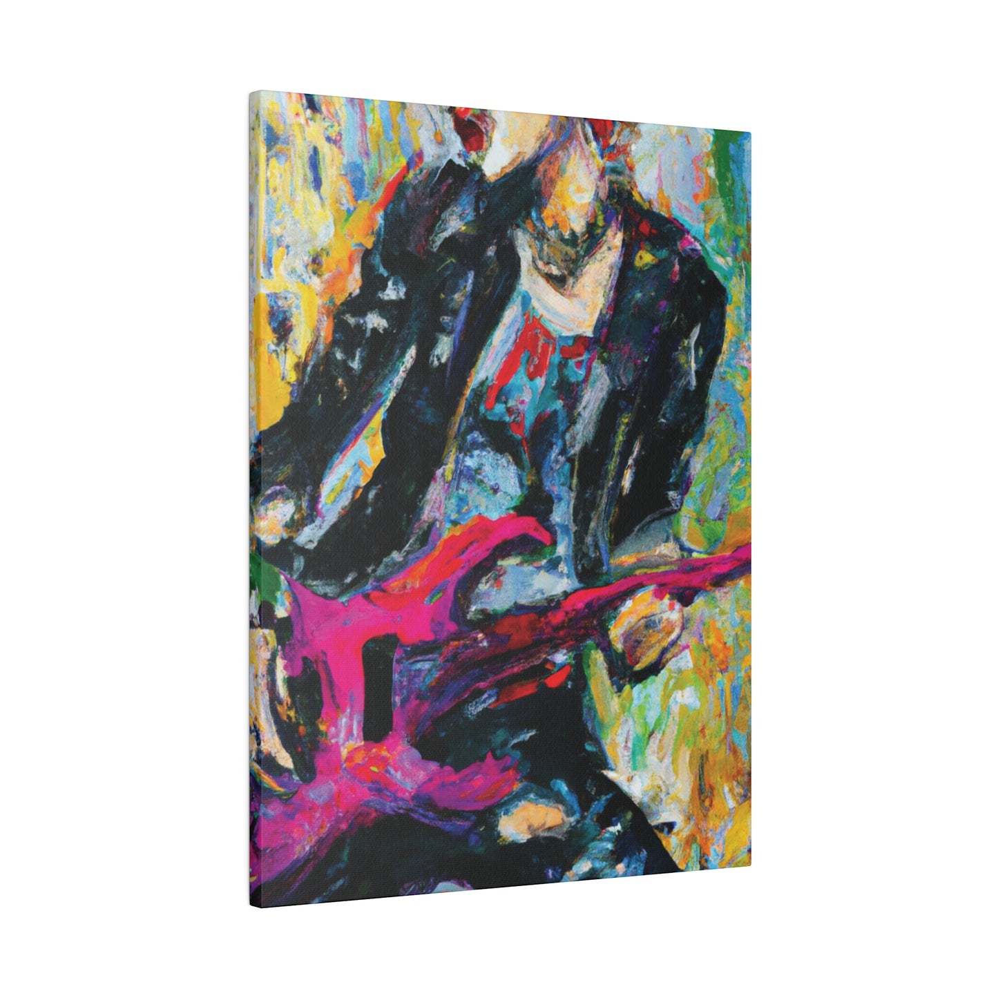 4567X - Rockstar Oil Painting Style Print | Poster | Home Decor | Wall Art | Music Art | Canvas