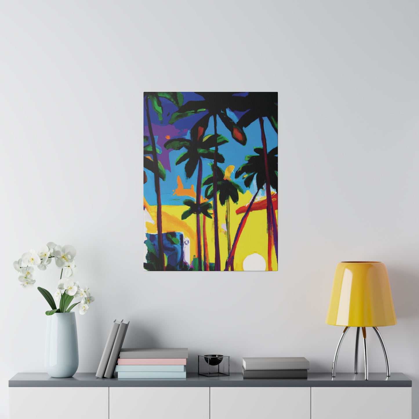 7182X - Miami Beach Sunset Painting Print | Miami | Beach | Sunset | Poster | Home Decor | Wall Art | Canvas