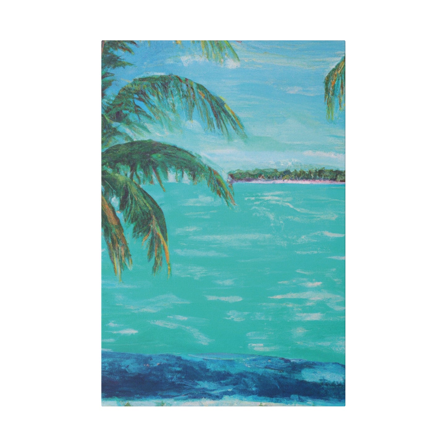 362P - Bahamas Ocean Painting Print | Bahamas | Ocean | Beach | Poster | Home Decor | Wall Art | Canvas