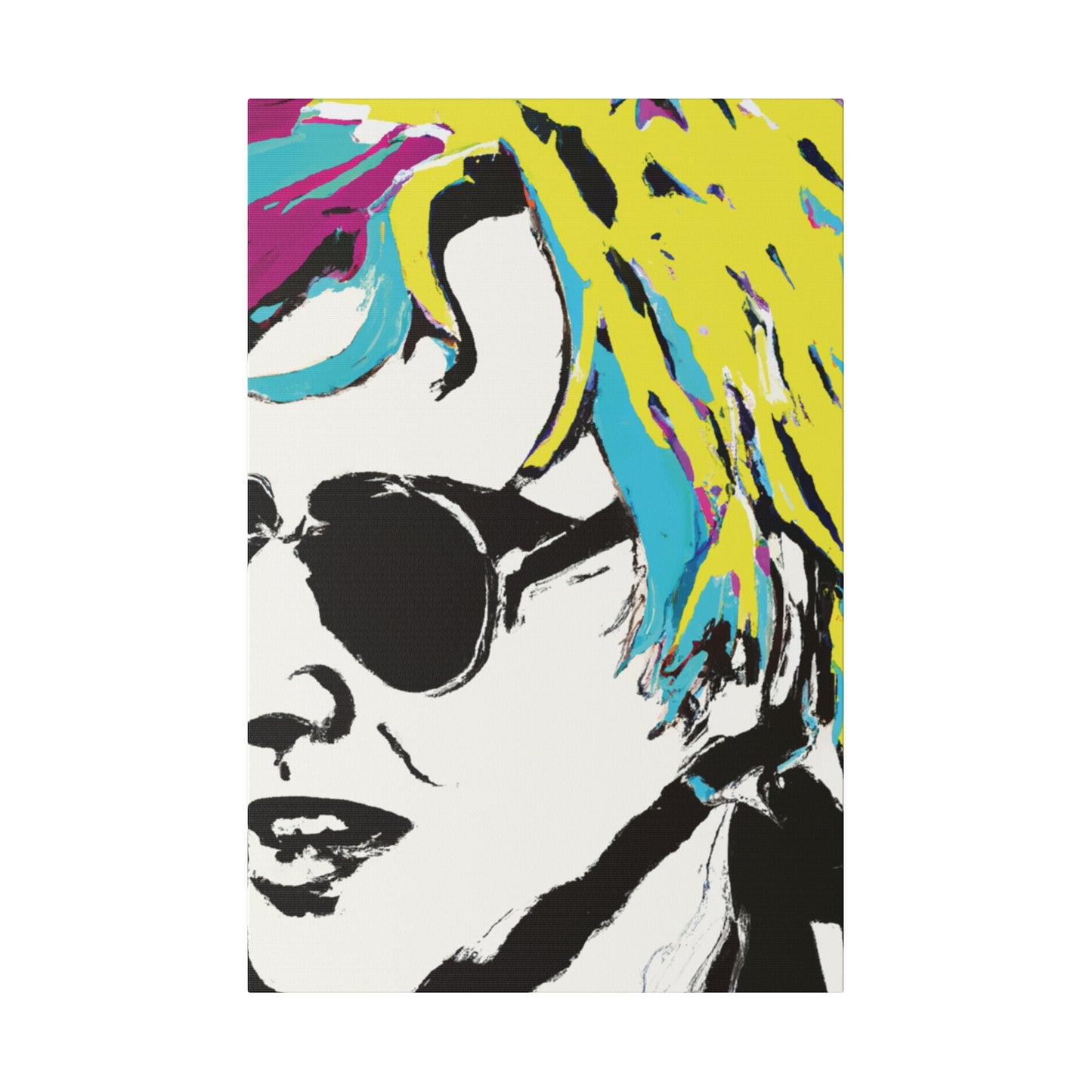 3921R - Rockstar Painting Print | Face | Abstract | Poster | Home Decor | Wall Art | Music Art | Canvas