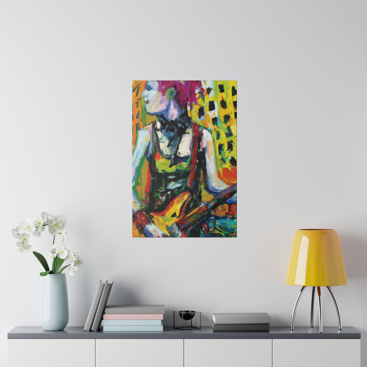4793Z - Rockstar Oil Painting Style Print | Poster | Home Decor | Wall Art | Music Art | Canvas