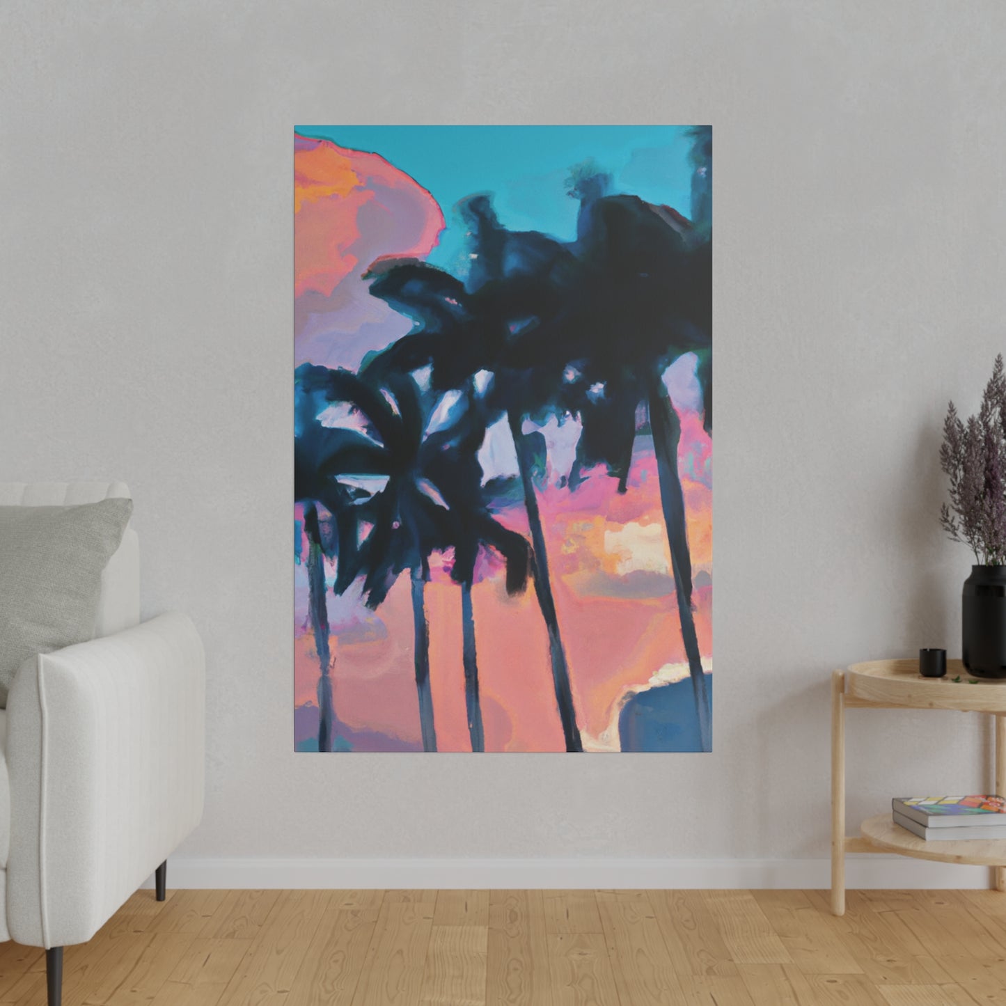 7234X - Miami Beach Sunset Painting Print | Miami | Beach | Sunset | Poster | Home Decor | Wall Art | Canvas