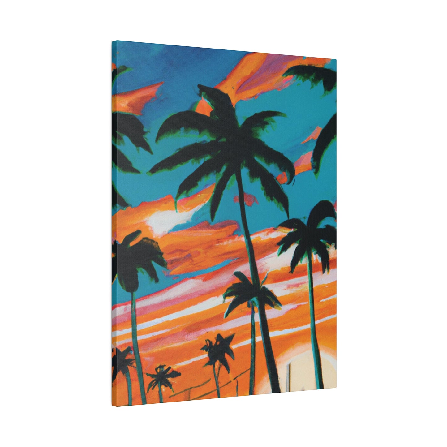 4895G - Miami Beach Sunset Painting Print | Miami | Beach | Sunset | Poster | Home Decor | Wall Art | Canvas