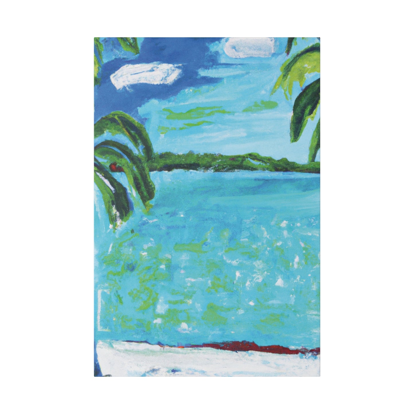 2143W - Bahamas Ocean Painting Print | Bahamas | Ocean | Beach | Poster | Home Decor | Wall Art | Canvas