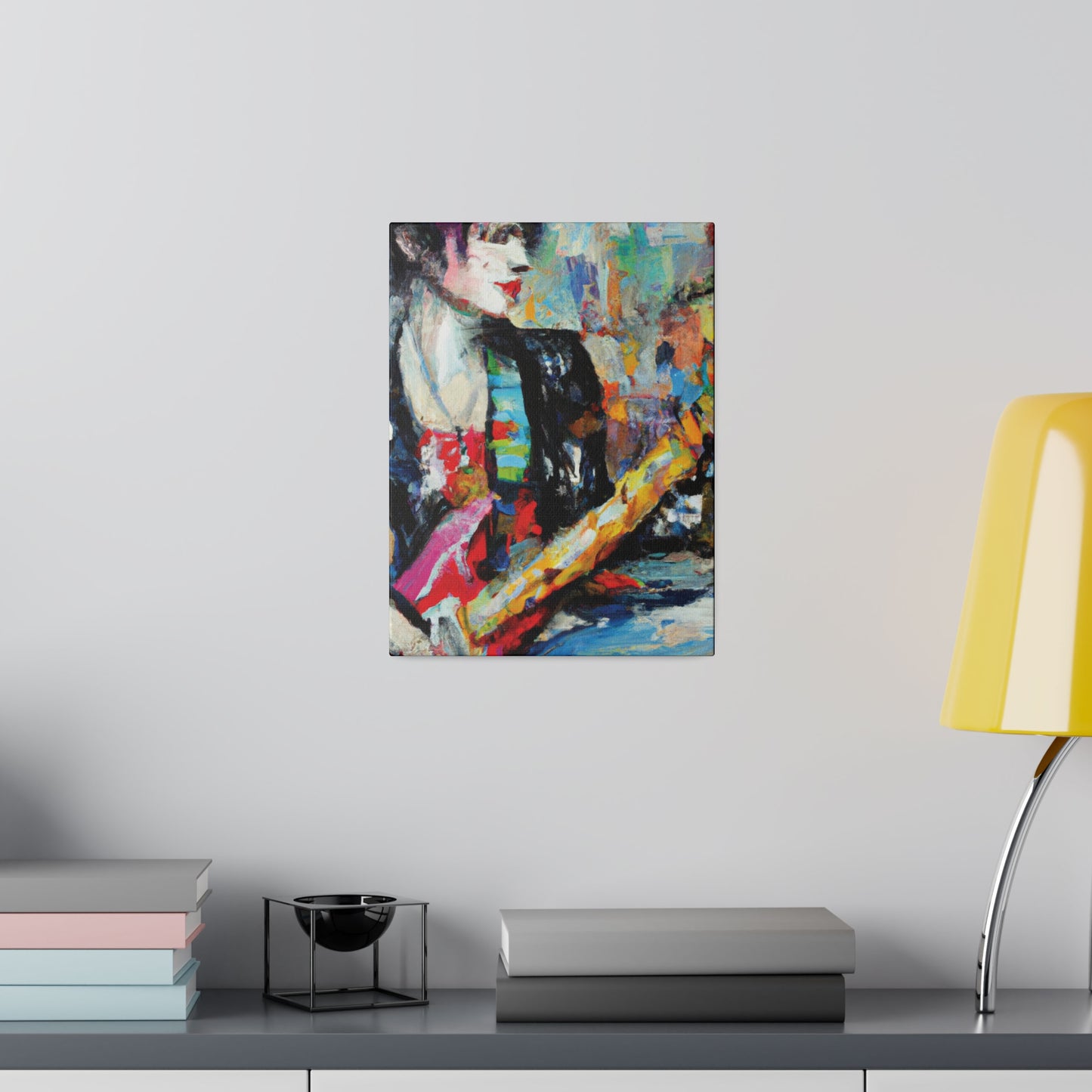 8162K - Rockstar Oil Painting Style Print | Poster | Home Decor | Wall Art | Music Art | Canvas