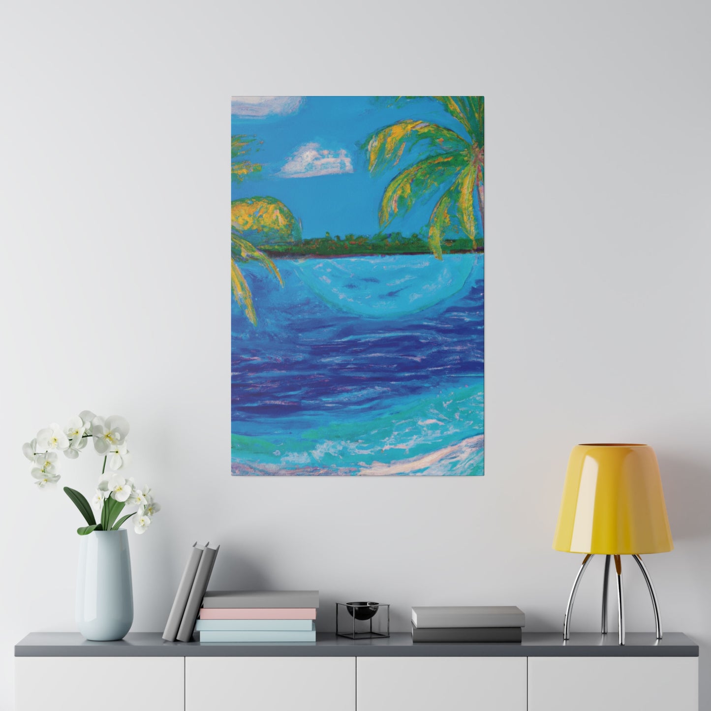 6704T - Bahamas Ocean Painting Print | Bahamas | Ocean | Beach | Poster | Home Decor | Wall Art | Canvas
