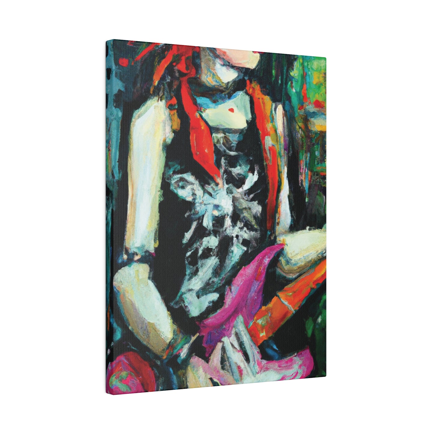 7134X - Rockstar Oil Painting Style Print | Poster | Home Decor | Wall Art | Music Art | Canvas