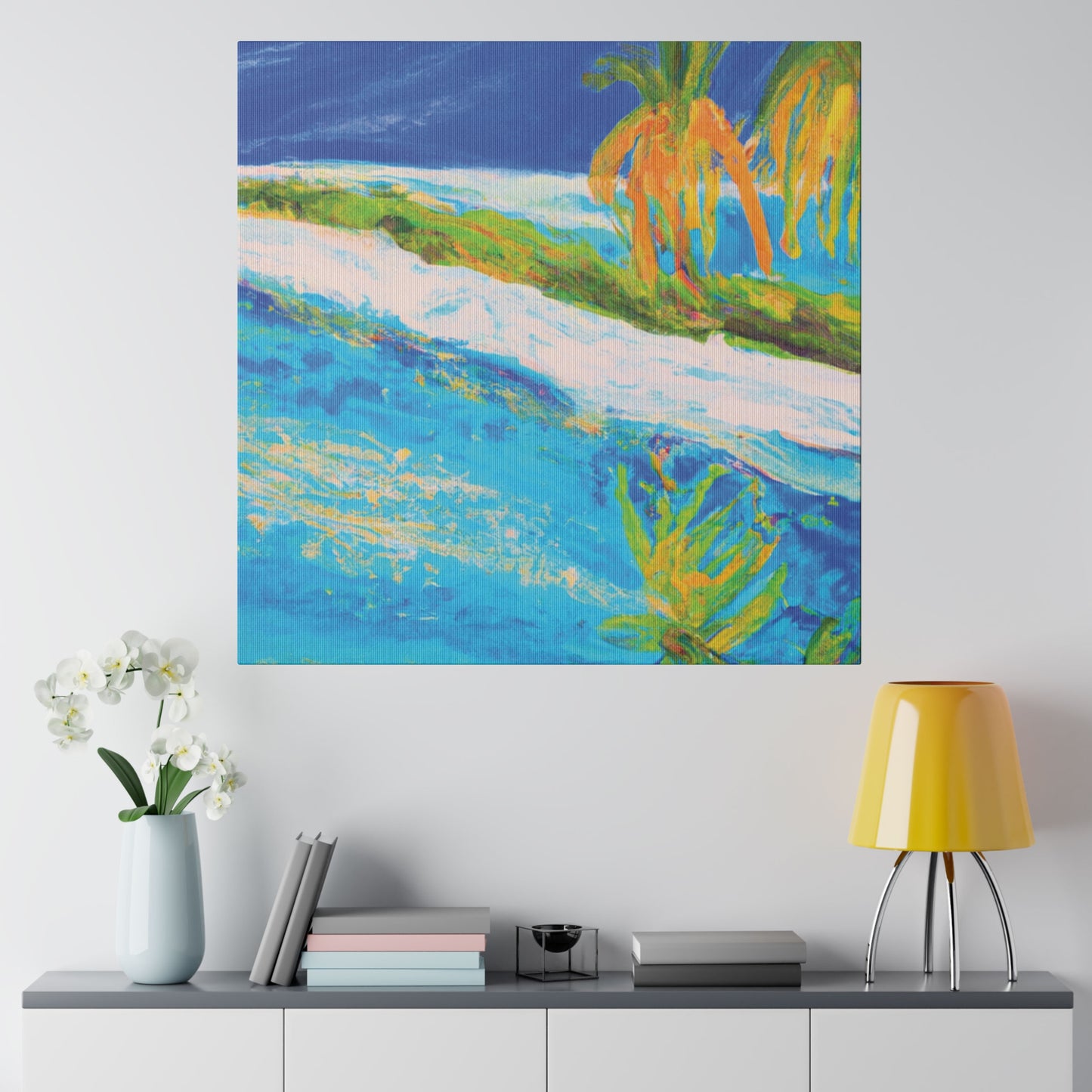 7697G - Bahamas Ocean Painting Print | Bahamas | Ocean | Beach | Poster | Home Decor | Wall Art | Canvas