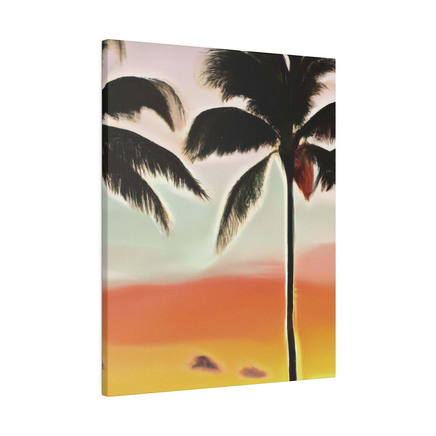 8646K - Miami Beach Sunset Painting Print | Miami | Beach | Sunset | Poster | Home Decor | Wall Art | Canvas