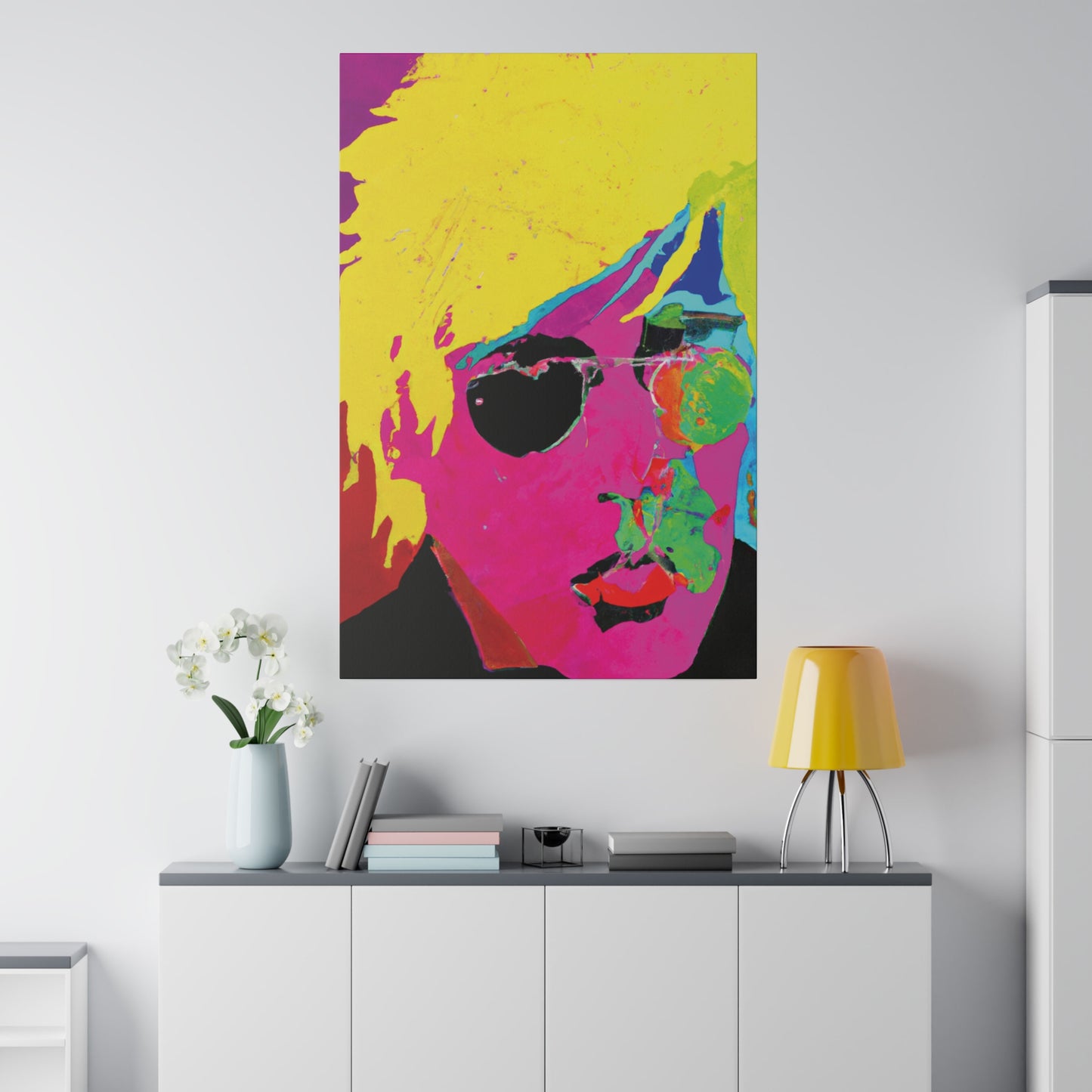 7141U - Rockstar Painting Print | Face | Abstract | Poster | Home Decor | Wall Art | Music Art | Canvas