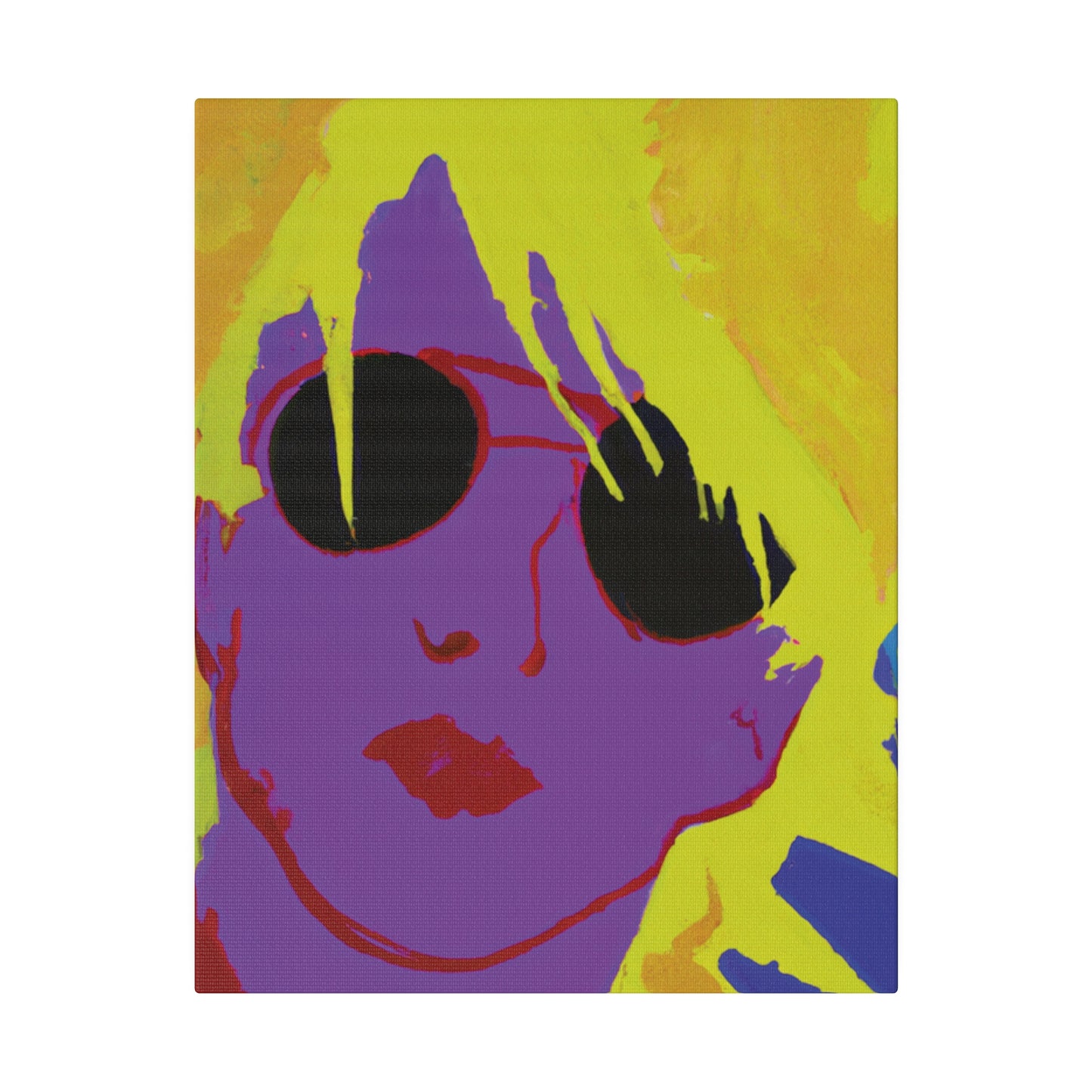 3022A - Rockstar Painting Print | Face | Abstract | Poster | Home Decor | Wall Art | Music Art | Canvas