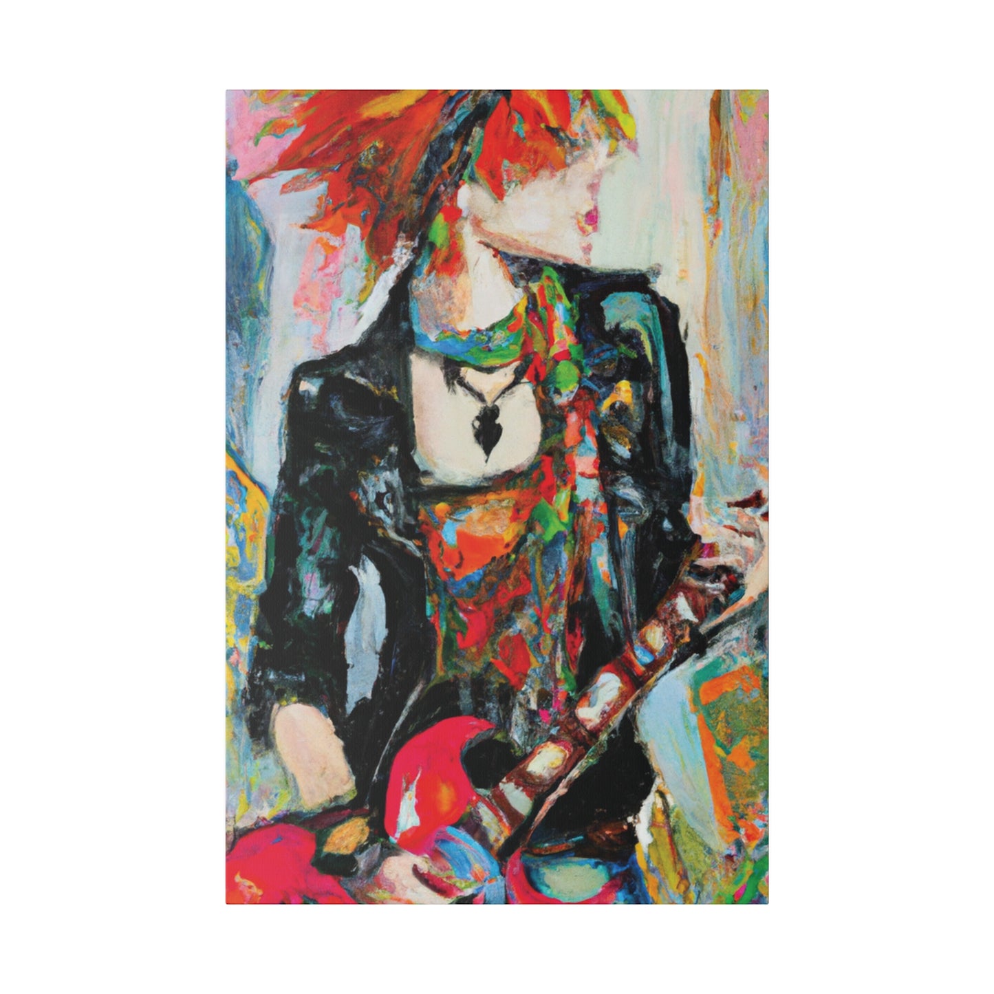 7482S - Rockstar Oil Painting Style Print | Poster | Home Decor | Wall Art | Music Art | Canvas