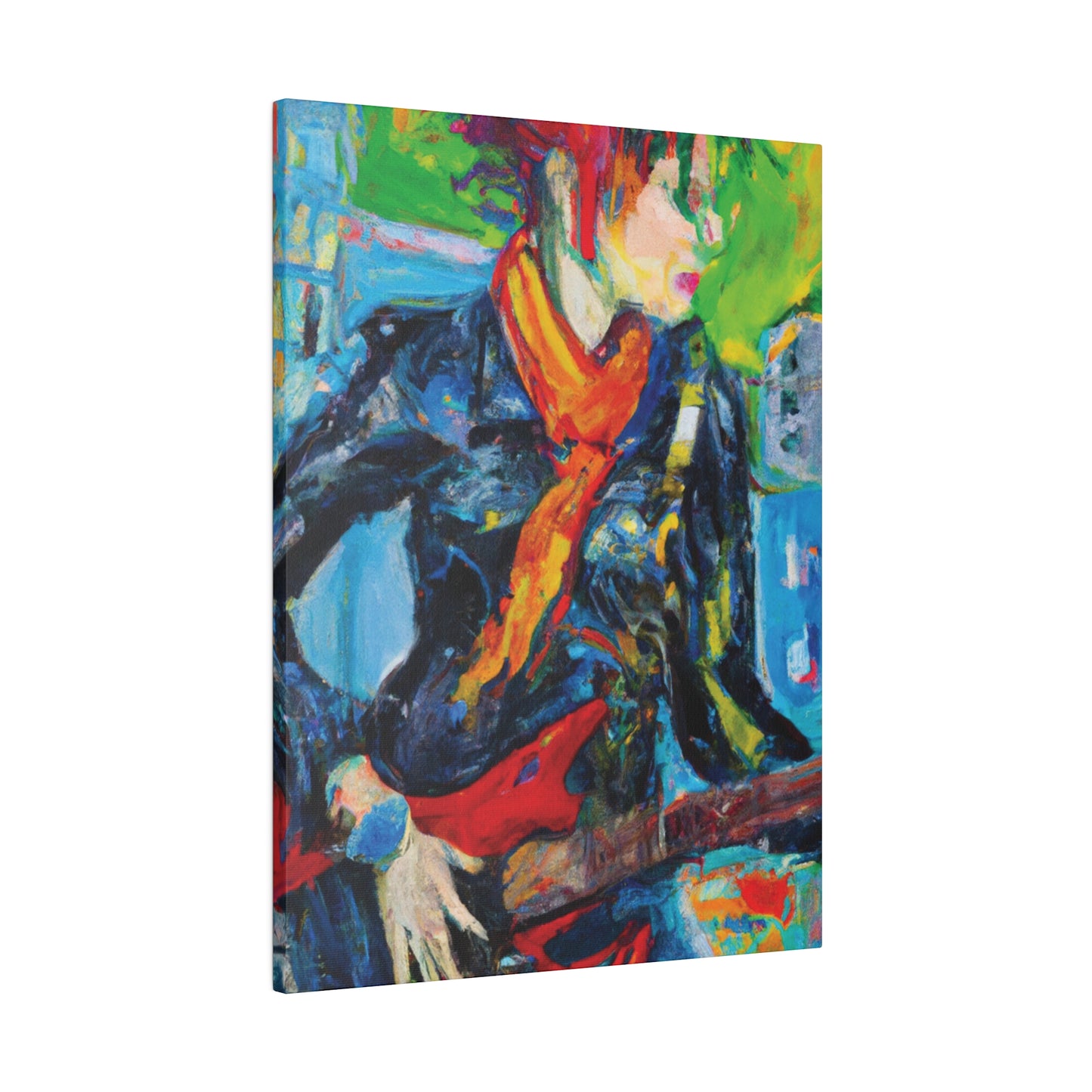 935O - Rockstar Oil Painting Style Print | Poster | Home Decor | Wall Art | Music Art | Canvas