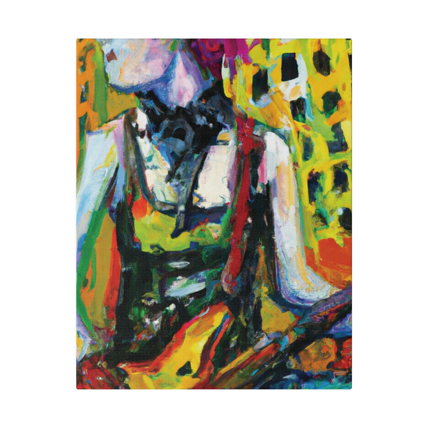 4793Z - Rockstar Oil Painting Style Print | Poster | Home Decor | Wall Art | Music Art | Canvas