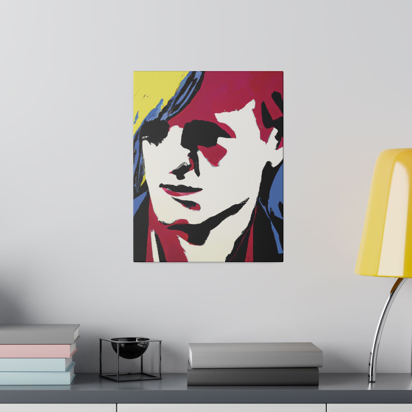 8246E - Rockstar Painting Print | Face | Abstract | Poster | Home Decor | Wall Art | Music Art | Canvas