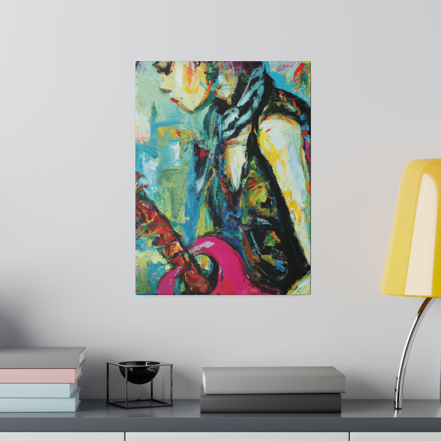 4727S - Rockstar Oil Painting Style Print | Poster | Home Decor | Wall Art | Music Art | Canvas