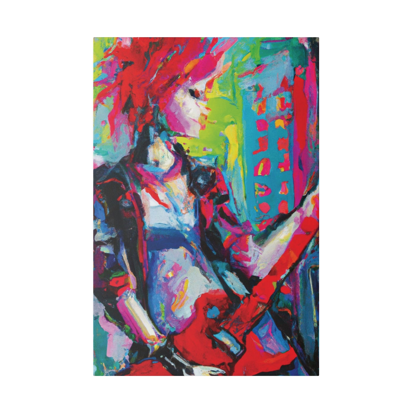 2177U - Rockstar Oil Painting Style Print | Poster | Home Decor | Wall Art | Music Art | Canvas