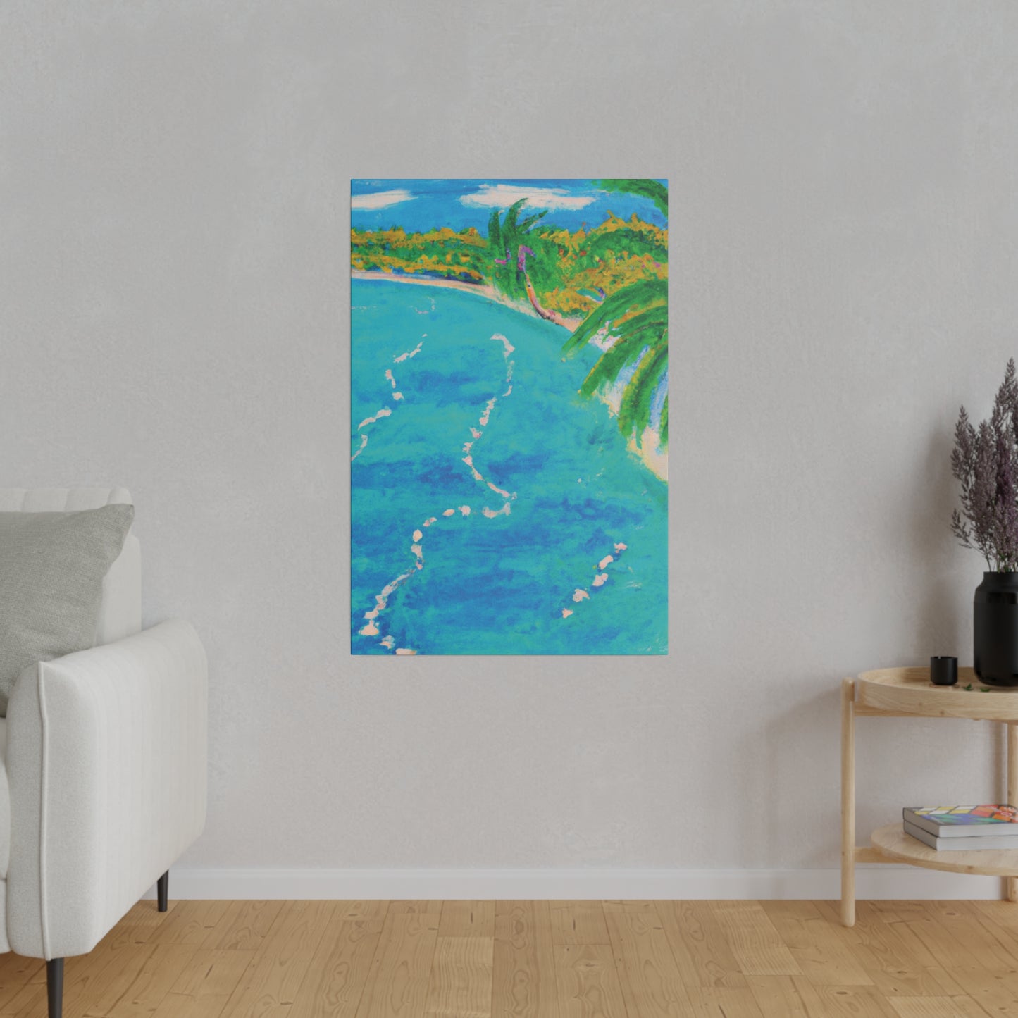 6605P - Bahamas Ocean Painting Print | Bahamas | Ocean | Beach | Poster | Home Decor | Wall Art | Canvas