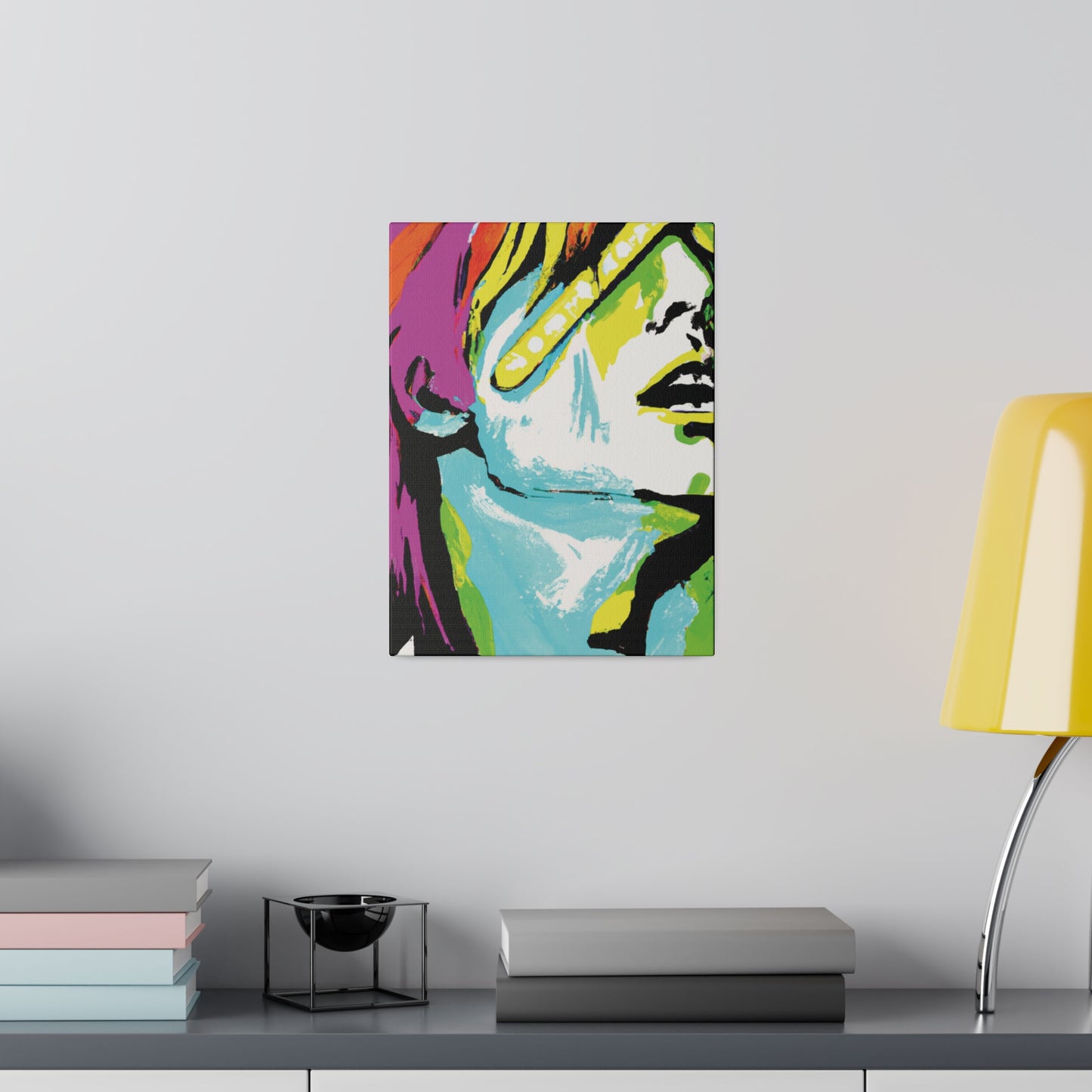 2120E - Rockstar Painting Print | Face | Abstract | Poster | Home Decor | Wall Art | Music Art | Canvas