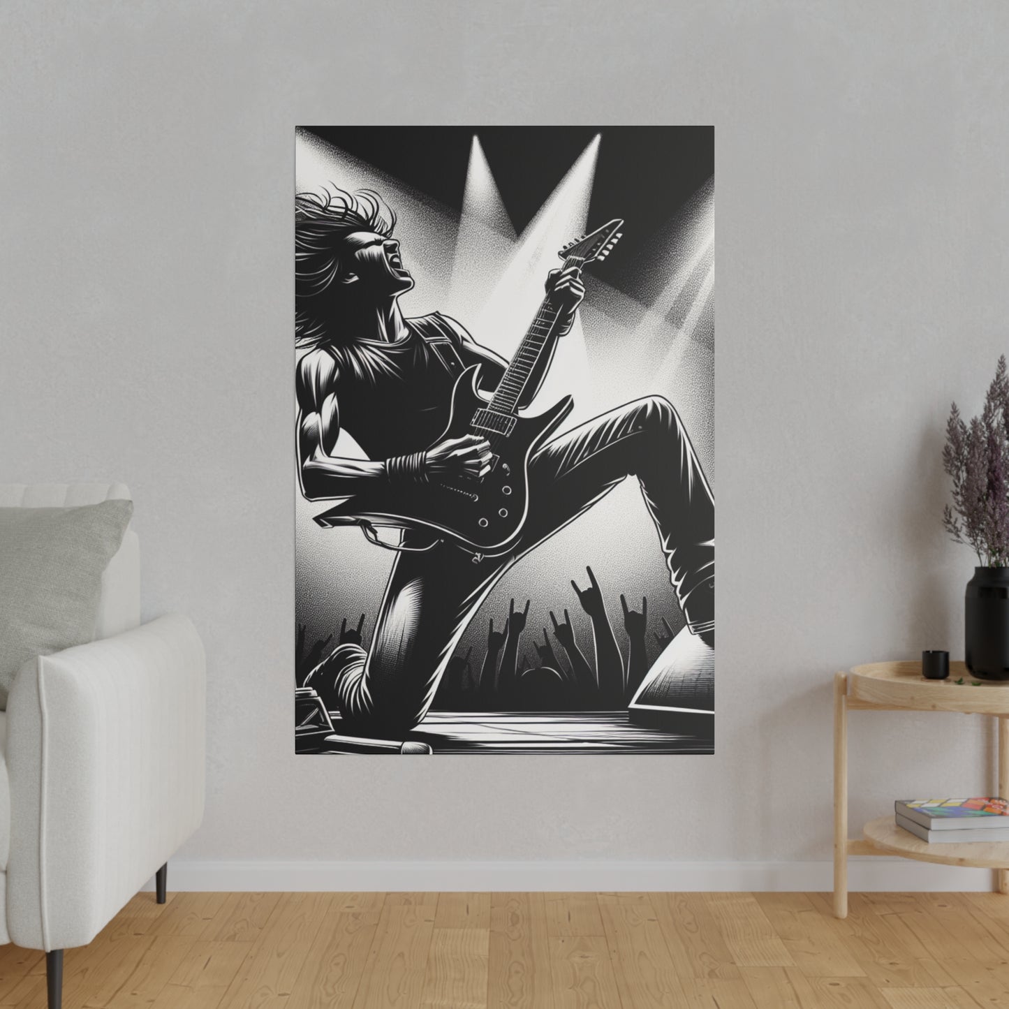 5362J - music art work, rockstar gifts, musician gift ideas, guitar art work, guitar artwork, guitar wall art canvas, playing guitar, decor