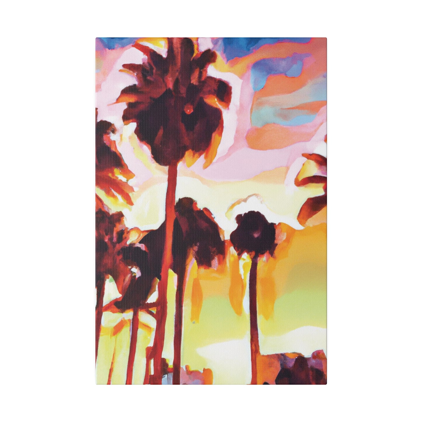 7678L - Miami Beach Sunset Painting Print | Miami | Beach | Sunset | Poster | Home Decor | Wall Art | Canvas