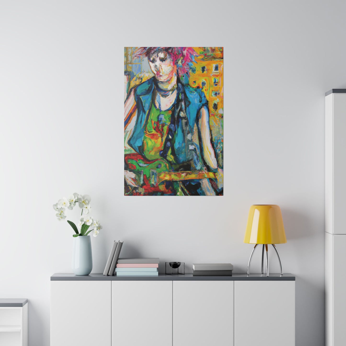 5368N - Rockstar Oil Painting Style Print | Poster | Home Decor | Wall Art | Music Art | Canvas