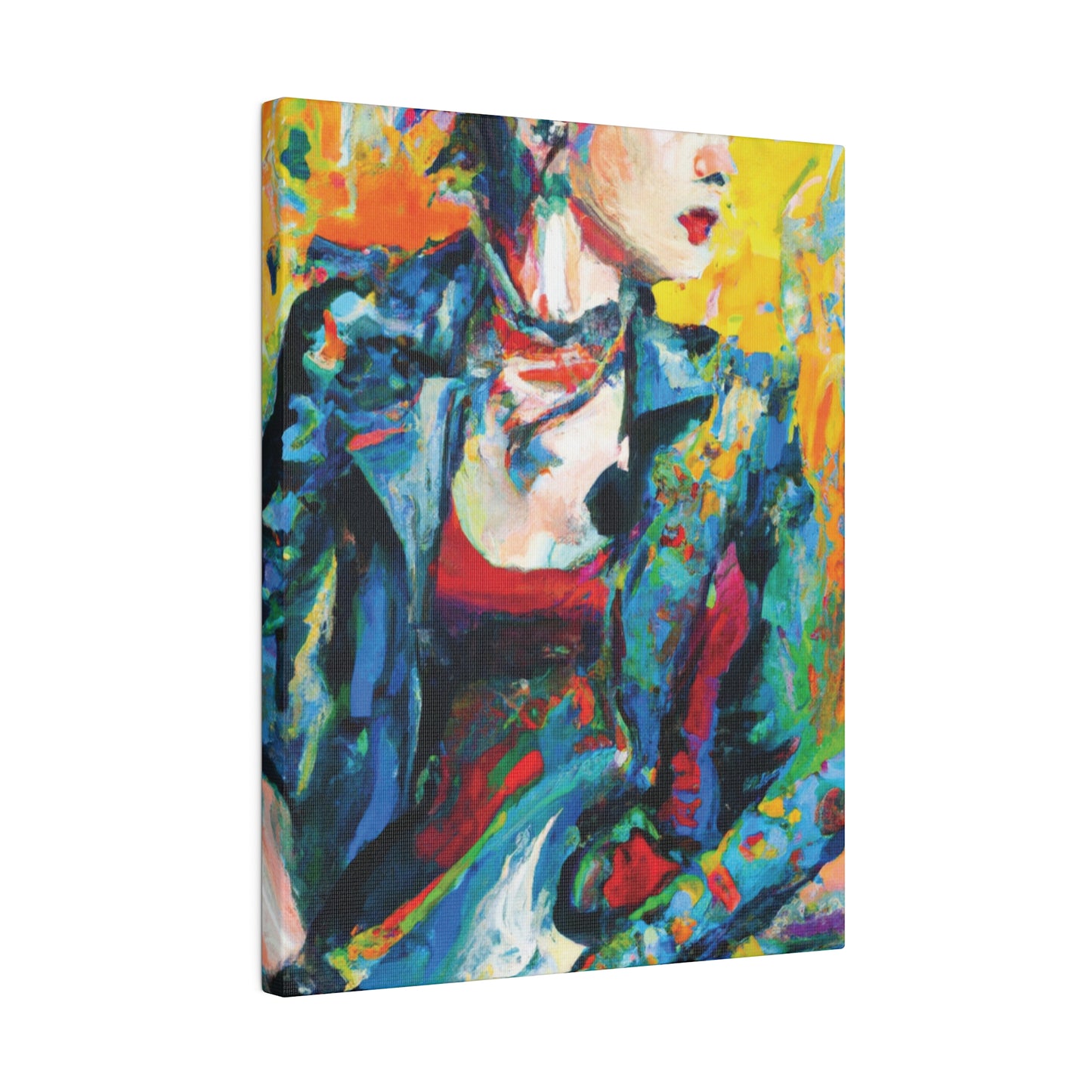 9075K - Rockstar Oil Painting Style Print | Poster | Home Decor | Wall Art | Music Art | Canvas