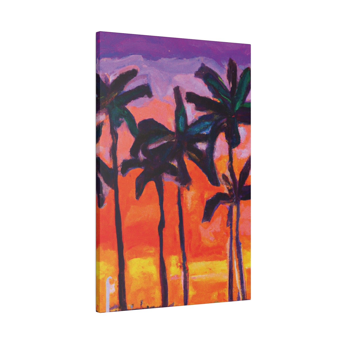 5618V - Miami Beach Sunset Painting Print | Miami | Beach | Sunset | Poster | Home Decor | Wall Art | Canvas