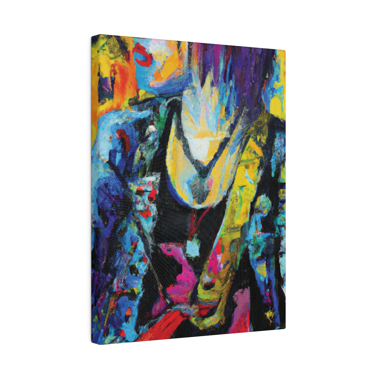 9756Z - Rockstar Oil Painting Style Print | Poster | Home Decor | Wall Art | Music Art | Canvas