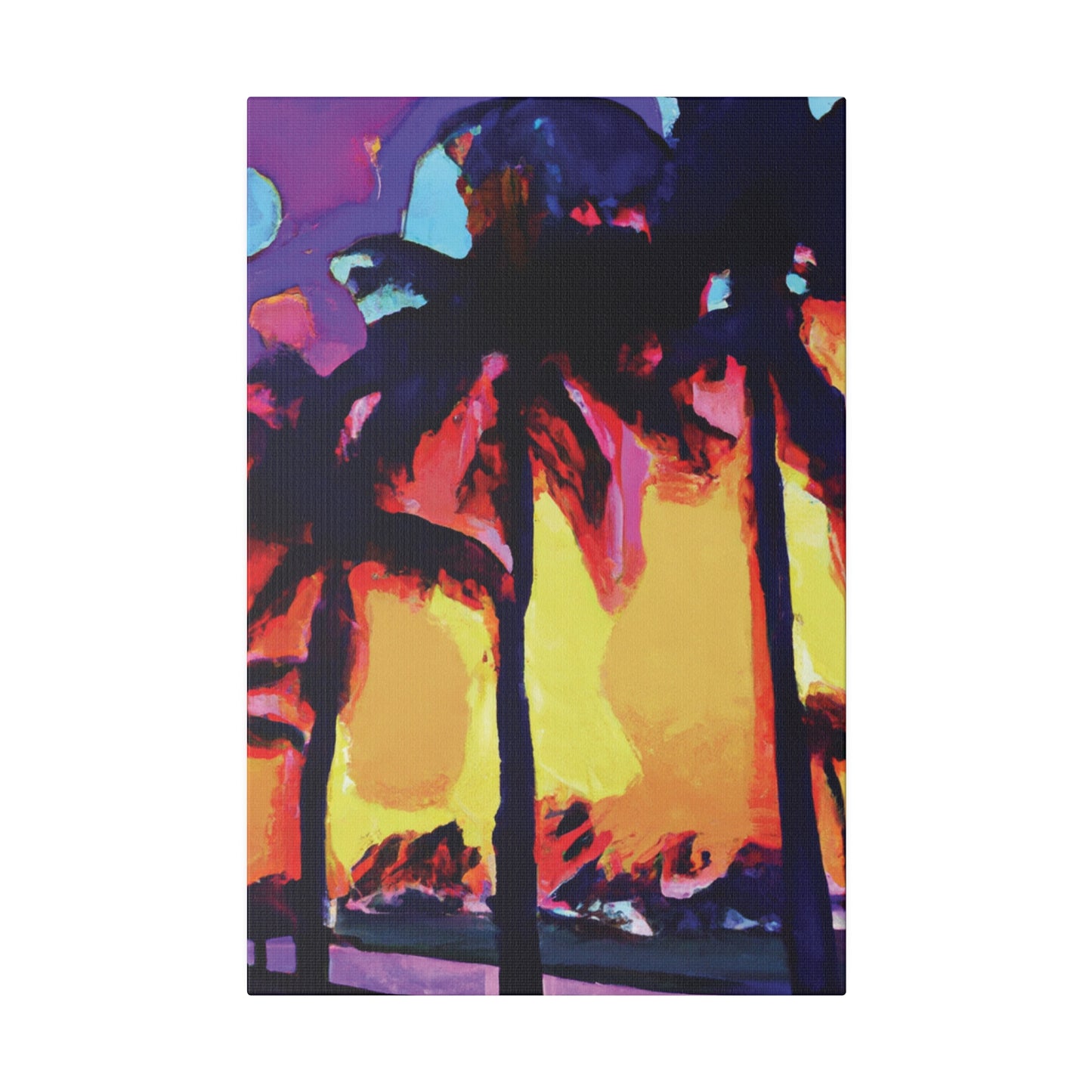 7278A - Miami Beach Sunset Painting Print | Miami | Beach | Sunset | Poster | Home Decor | Wall Art | Canvas