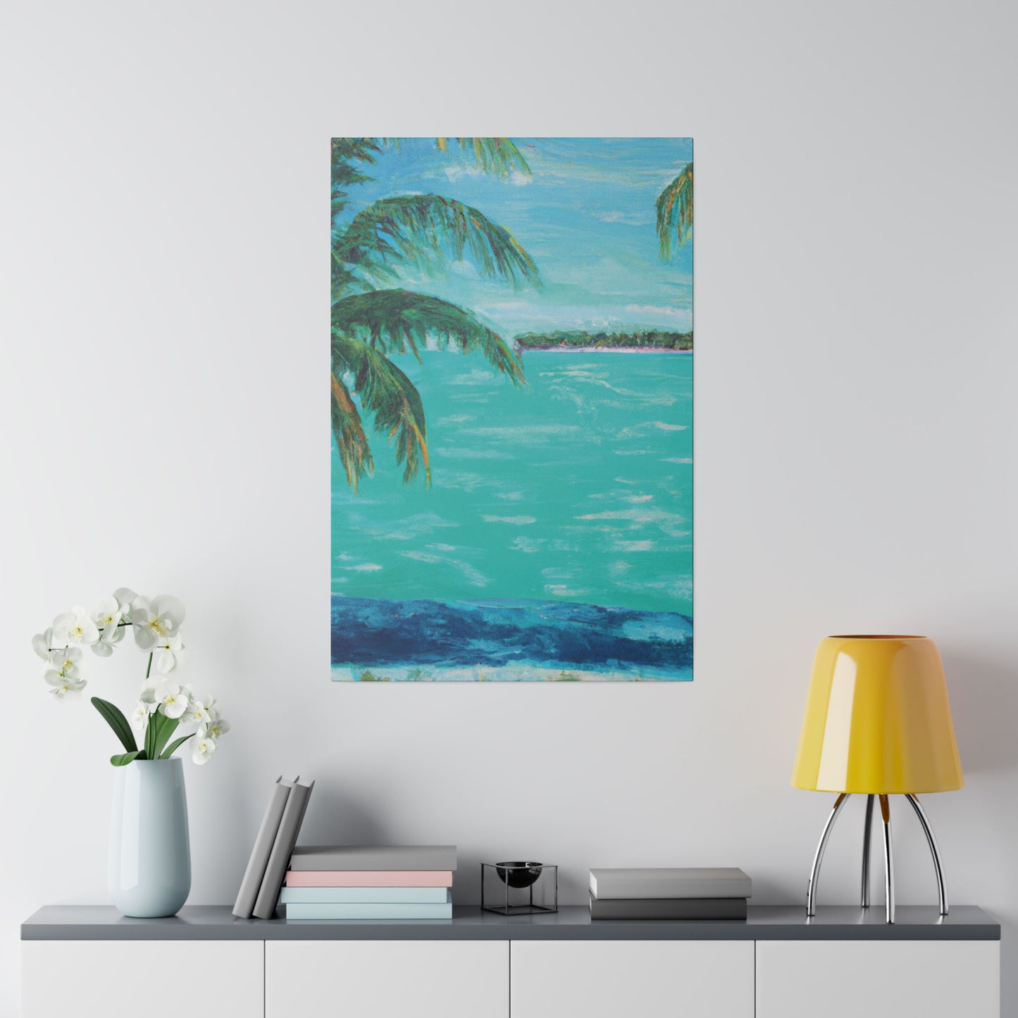 362P - Bahamas Ocean Painting Print | Bahamas | Ocean | Beach | Poster | Home Decor | Wall Art | Canvas