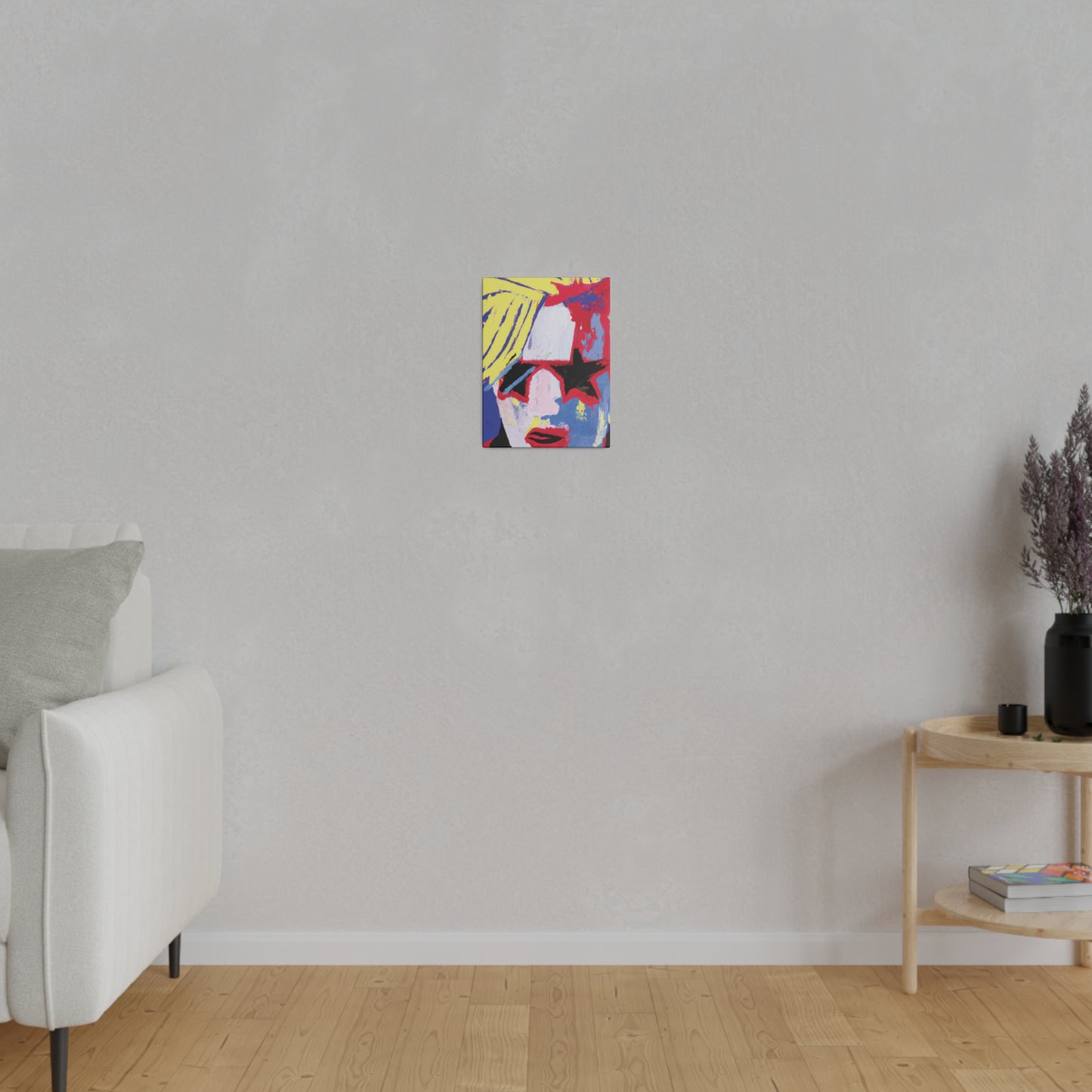 4762T - Rockstar Painting Print | Face | Abstract | Poster | Home Decor | Wall Art | Music Art | Canvas