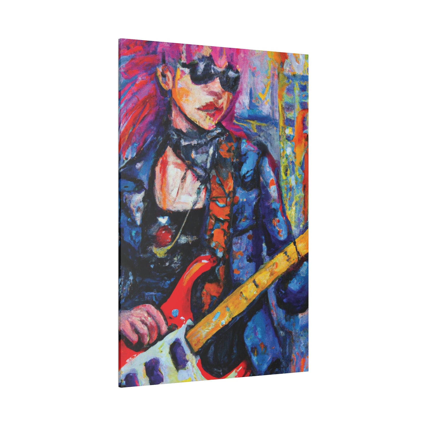 9231K - Rockstar Oil Painting Style Print | Poster | Home Decor | Wall Art | Music Art | Canvas