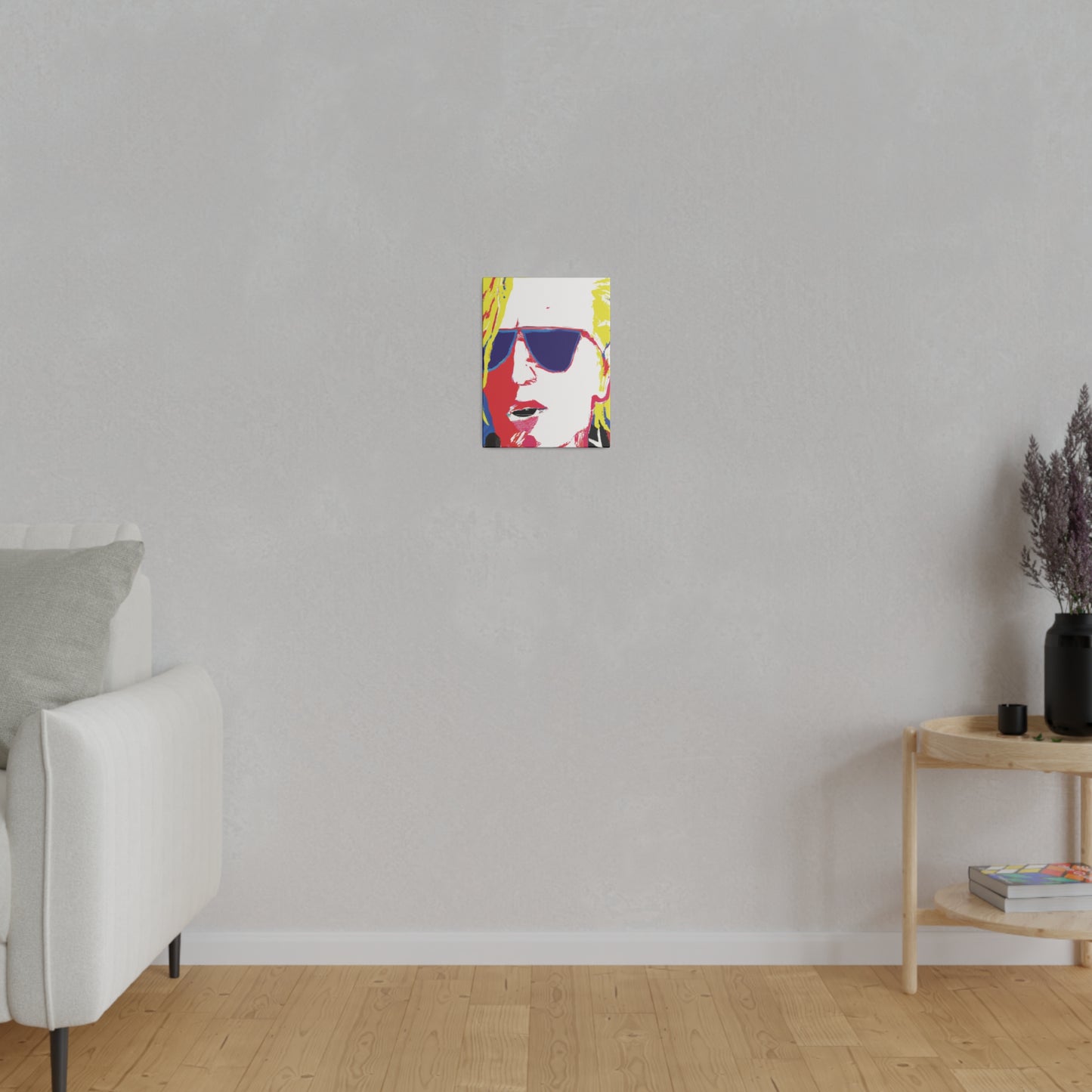 7405Y - Rockstar Painting Print | Face | Abstract | Poster | Home Decor | Wall Art | Music Art | Canvas