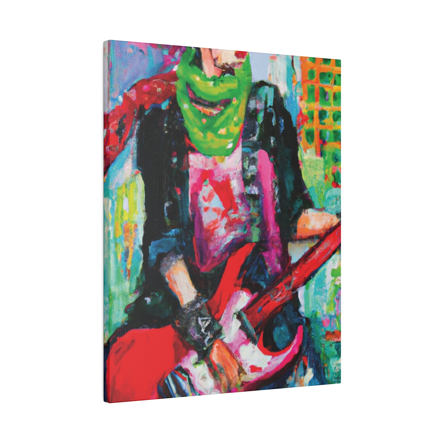 3075J - Rockstar Oil Painting Style Print | Poster | Home Decor | Wall Art | Music Art | Canvas