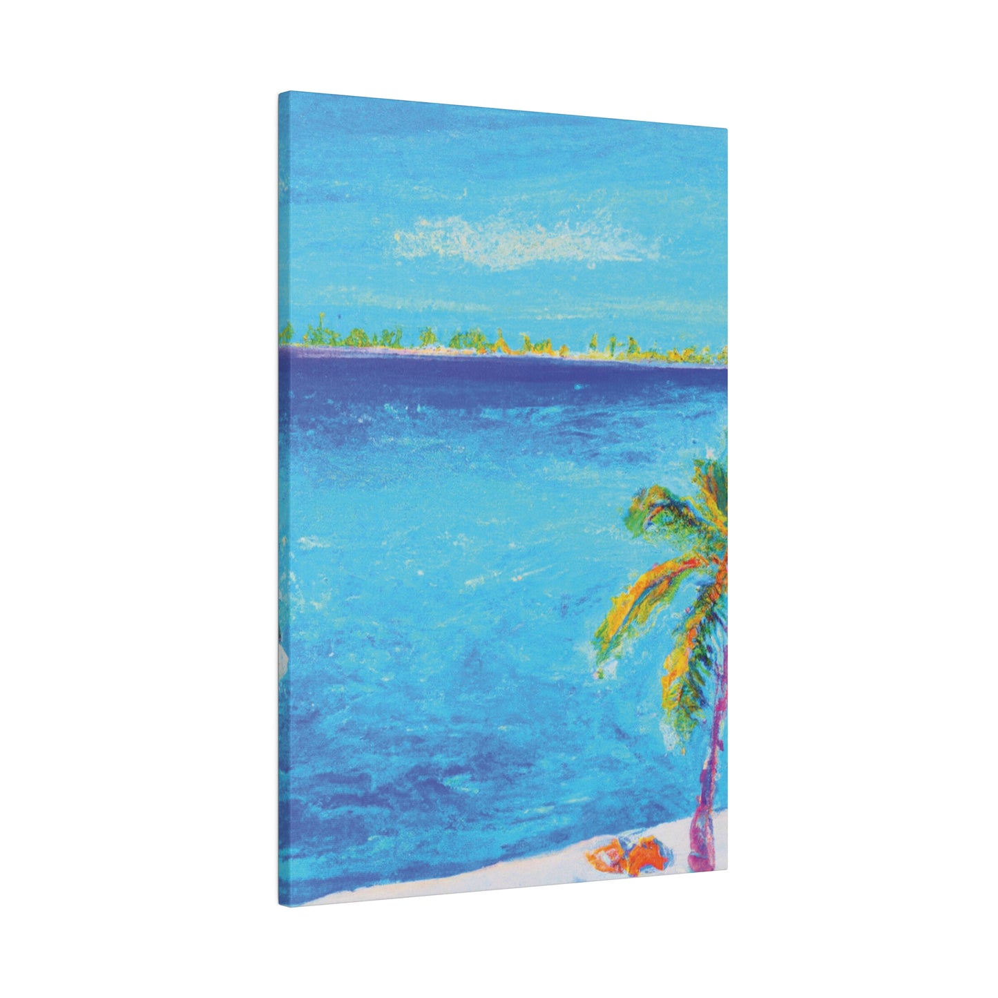 7666Q - Bahamas Ocean Painting Print | Bahamas | Ocean | Beach | Poster | Home Decor | Wall Art | Canvas