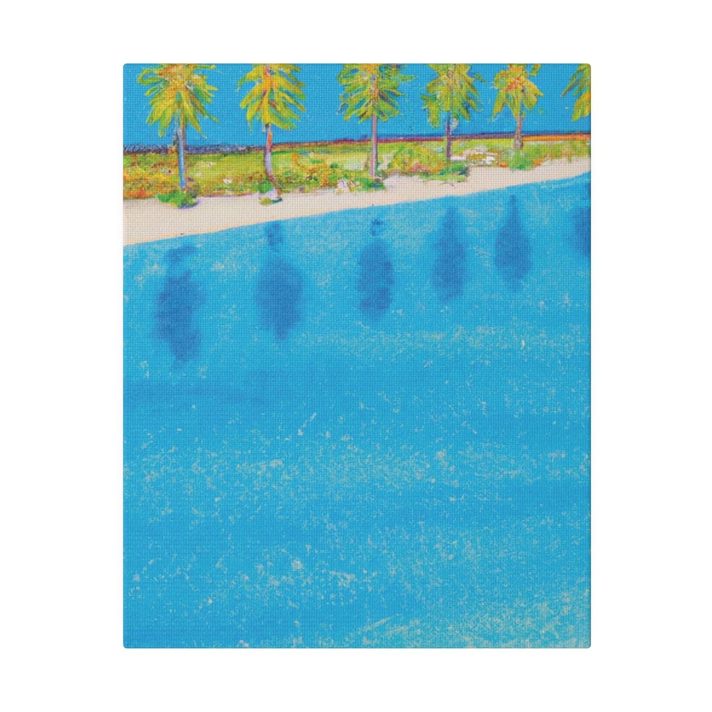 3877G - Bahamas Ocean Painting Print | Bahamas | Ocean | Beach | Poster | Home Decor | Wall Art | Canvas