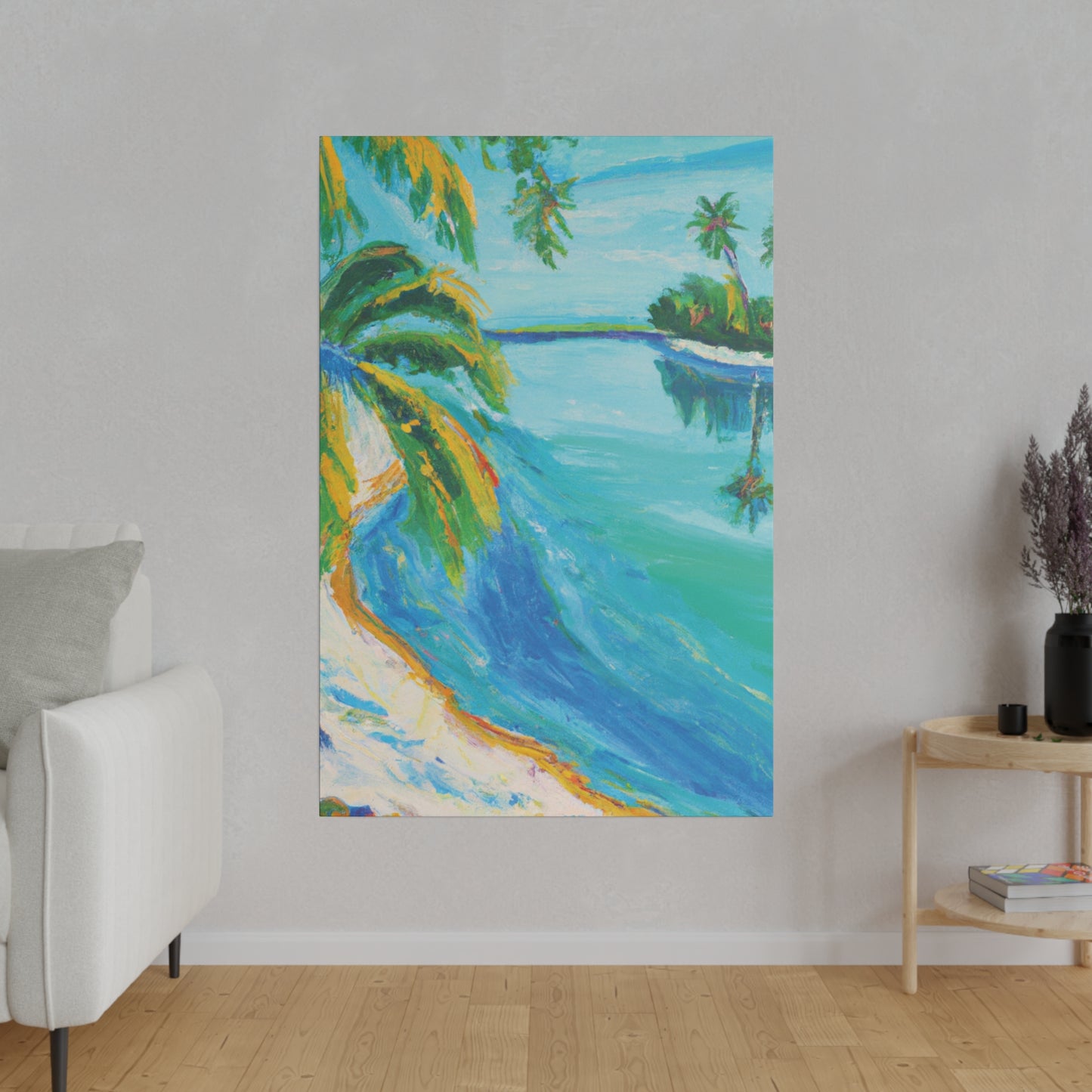 5339K - Bahamas Ocean Painting Print | Bahamas | Ocean | Beach | Poster | Home Decor | Wall Art | Canvas