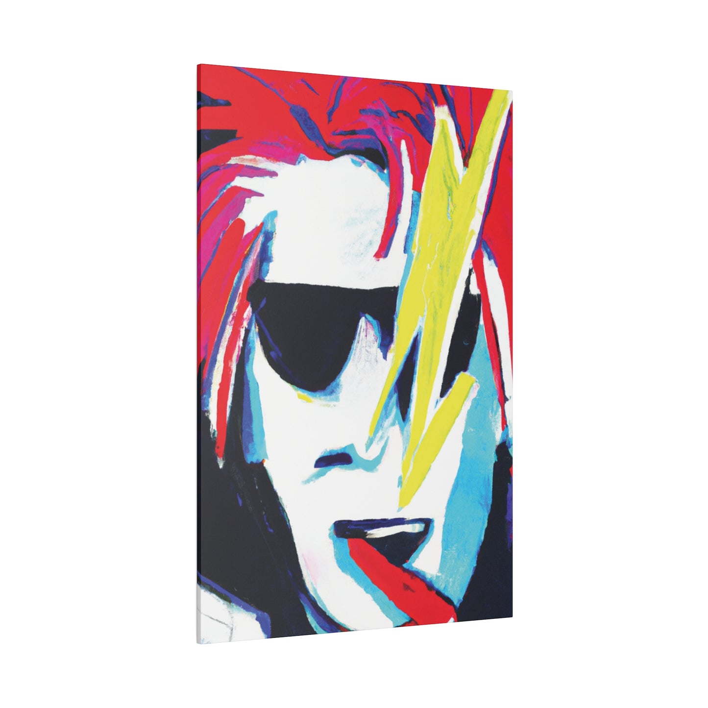 6481K - Rockstar Painting Print | Face | Abstract | Poster | Home Decor | Wall Art | Music Art | Canvas