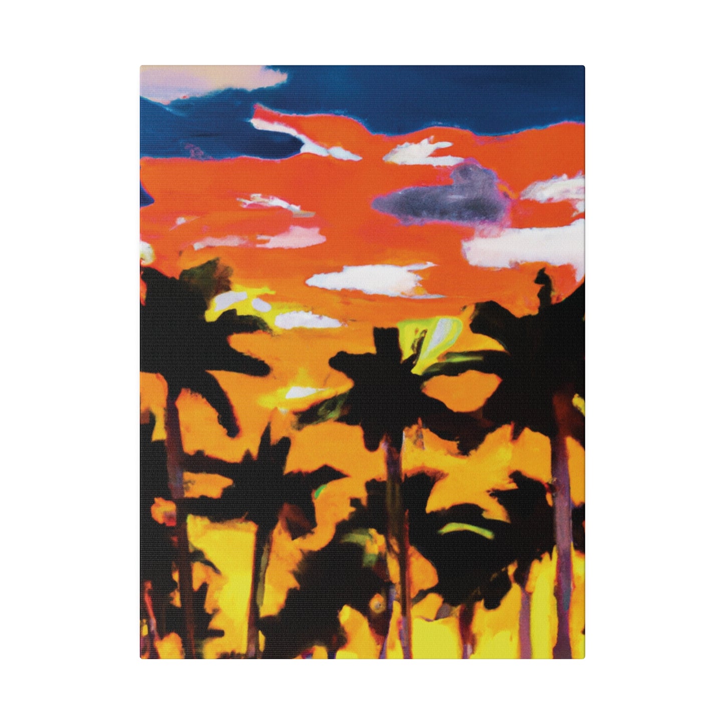 8206A - Miami Beach Sunset Painting Print | Miami | Beach | Sunset | Poster | Home Decor | Wall Art | Canvas