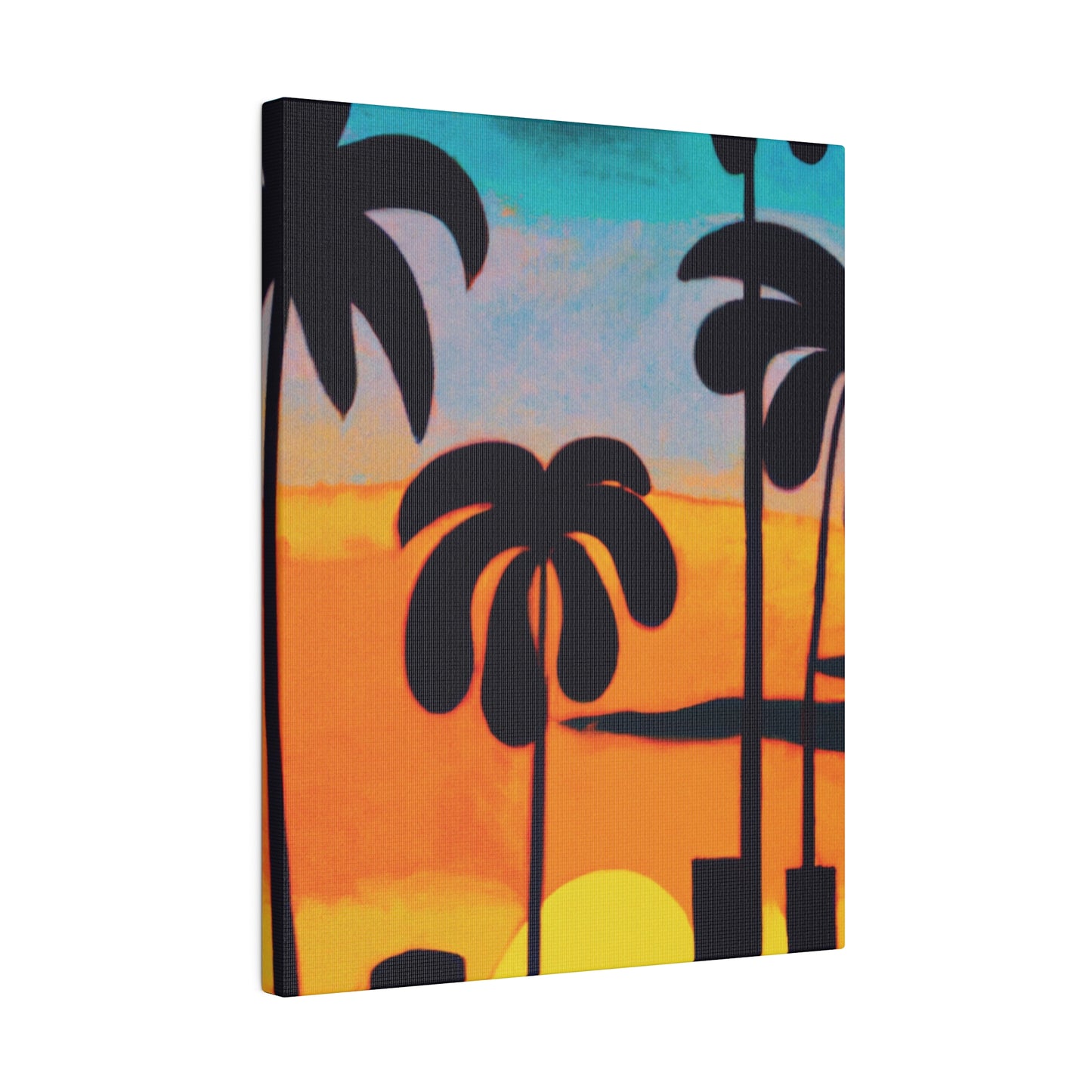 6878U - Miami Beach Sunset Painting Print | Miami | Beach | Sunset | Poster | Home Decor | Wall Art | Canvas