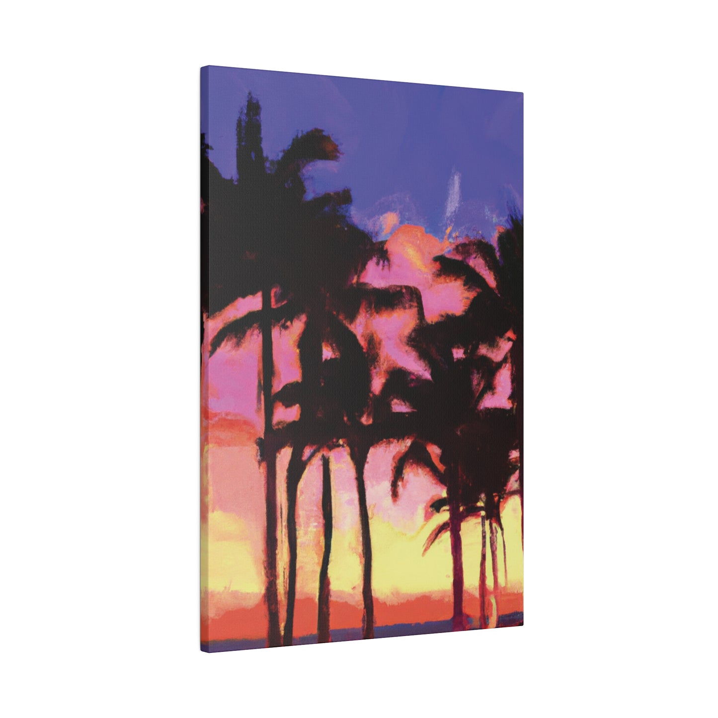 9365H - Miami Beach Sunset Painting Print | Miami | Beach | Sunset | Poster | Home Decor | Wall Art | Canvas