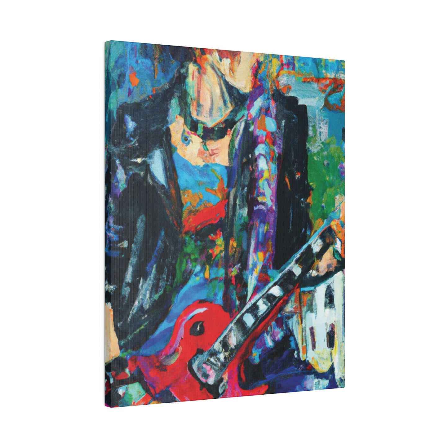 814T - Rockstar Oil Painting Style Print | Poster | Home Decor | Wall Art | Music Art | Canvas