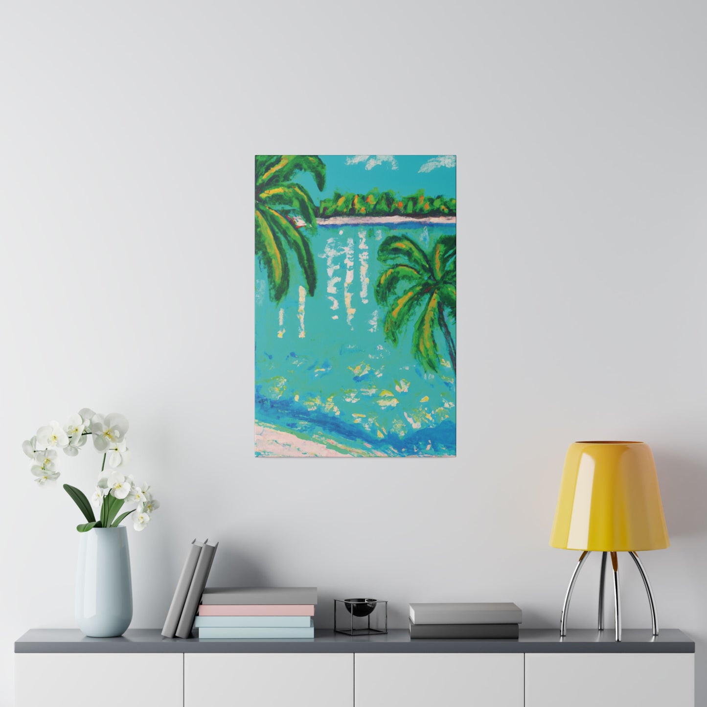 6412Q - Bahamas Ocean Painting Print | Bahamas | Ocean | Beach | Poster | Home Decor | Wall Art | Canvas