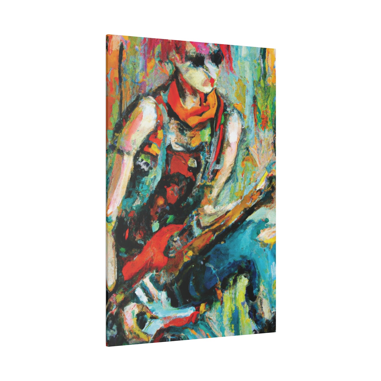 7494M - Rockstar Oil Painting Style Print | Poster | Home Decor | Wall Art | Music Art | Canvas